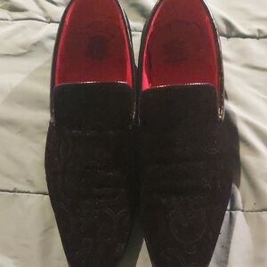 Elegant Black Velvet Men's Loafers